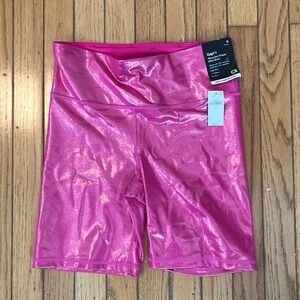 GapFit recycled power bike shorts NWT pink